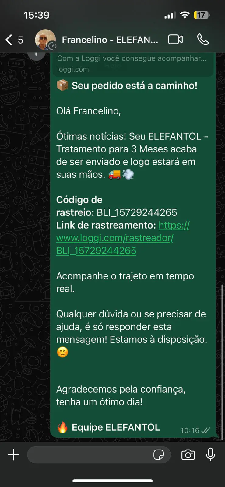 Entrega do Francelino