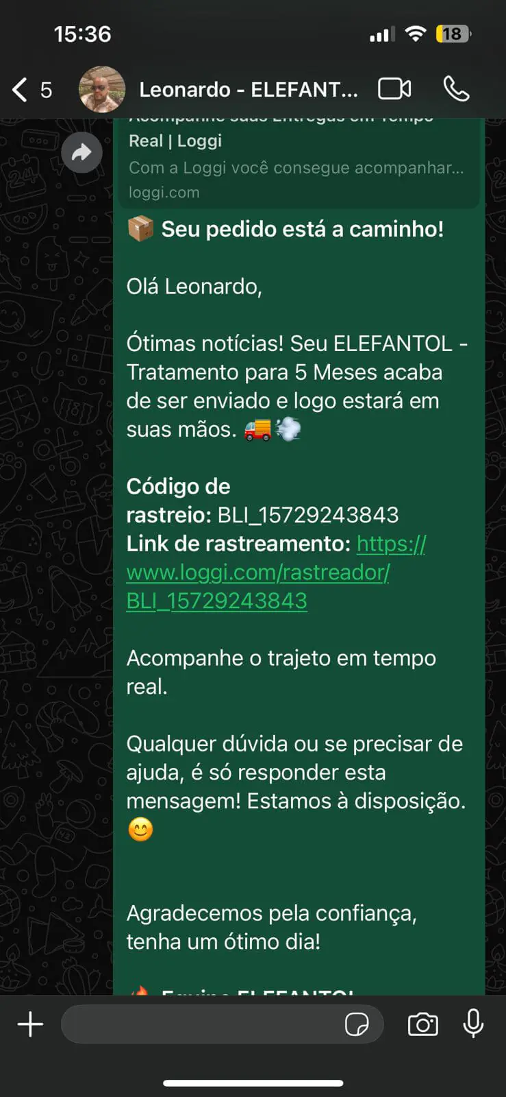 Entrega do Leonardo